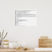 Poster Livres De L'Affiche De La Bible | Graphique d'étud (Cuisine)