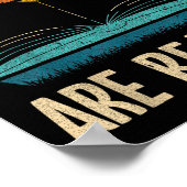 Poster Livres de lecture amusants Bibliothèque de livres  (Coin)