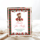Poster Livres d'ours en peluche à froid pour Baby shower