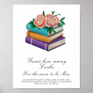 Poster Livres Enterrement de vie de jeune fille - Devinez