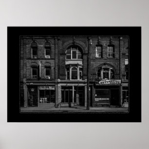 Poster Livres et Bistrots et Bouchers N° 10 avec Bordure
