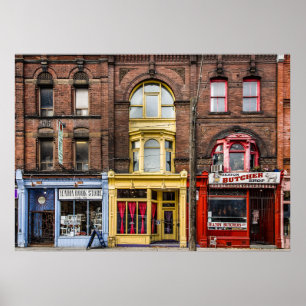 Poster Livres et bistrots et bouchers No 2 Version couleu