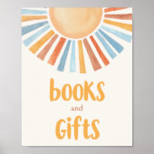 Poster Livres et cadeaux boho sunshine tones muettes post (Devant)