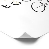 Poster Livres et Cadeaux de Baby Shower de la Verdure Mod (Coin)