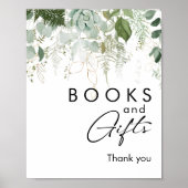 Poster Livres et Cadeaux de Baby Shower de la Verdure Mod (Devant)