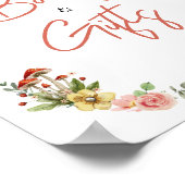 Poster Livres et cadeaux de champignons Fleurs sauvages e (Coin)