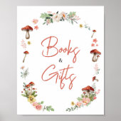Poster Livres et cadeaux de champignons Fleurs sauvages e (Devant)
