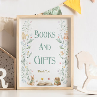 Poster Livres et Cadeaux de Fête de Bébé Un Nouveau Chapi