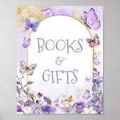 Poster Livres et cadeaux floraux enchantés (Devant)