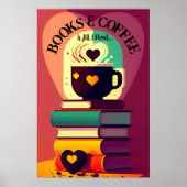 Poster Livres Et Café (Devant)