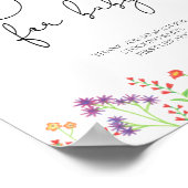 Poster Livres fleur sauvage pour bébé (Coin)