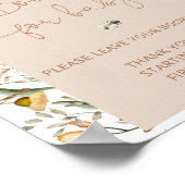 Poster Livres Fleurs sauvages Boho pour bébé (Coin)