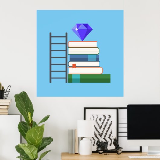 Poster Livres Gem (Bureau à domicile)