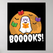 Poster Livres Ghost Boo Lire Livres Bibliothèque Cadeau F (Devant)