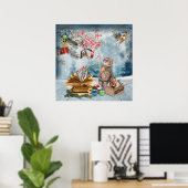 Poster Livres gratuits pour Noël (Bureau à domicile)