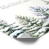 Poster Livres hivernaux en bois pour bébé (Coin)