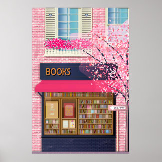 Poster Livres | Librairie | Illustration