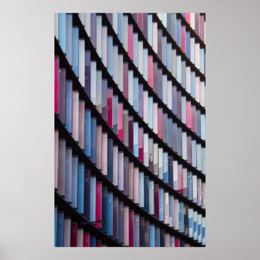 Poster Livres multicolores sur bâti (Devant)