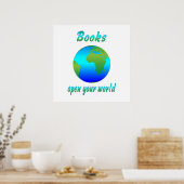Poster Livres Open Worlds - À partir de $11.80 (Cuisine)