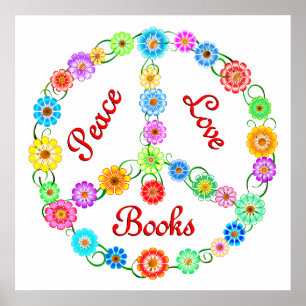 Poster Livres Peace Love