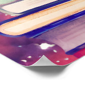 Poster Livres & Pink Flower Watercolor Script Citation pe (Coin)