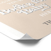 Poster Livres pour Baby Sign Disco Ball Baby shower (Coin)