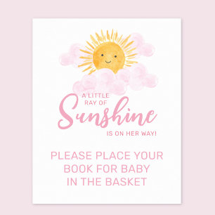 Poster Livres pour bébé dans le panier de la Baby Shower