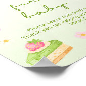 Poster Livres pour bébé Matcha Tea Fête bébé rose (Coin)