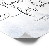 Poster Livres pour bébé signe. Livres bleu hiver pour béb (Coin)