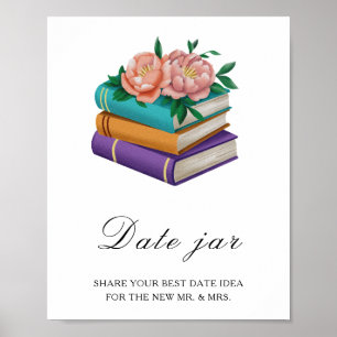 Poster Livres pour enterrement de vie de jeune fille - id