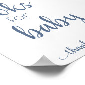 Poster Livres simples pour bébé | Dusty Blue Book Dropoff (Coin)