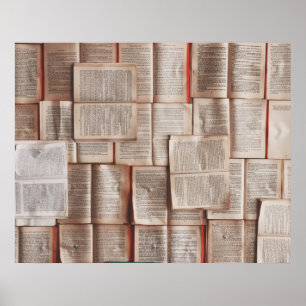 Poster Livres vintages