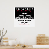 Poster Livres volants (Cuisine)