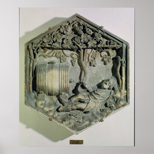 Poster L'ivresse de Noé, décoratif hexagonal (Devant)