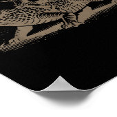 Poster Lizard Cowboy Riding Crocodile Alligator Western A (Coin)