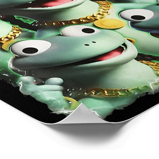 Poster Lizard Lizard Lizard Funny meme Lizard Bootleg Wei (Coin)