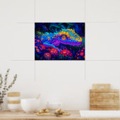 Poster Lizard lunaire (Cuisine)