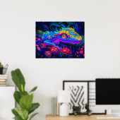 Poster Lizard lunaire (Bureau à domicile)