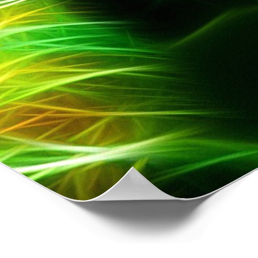 Poster Lizard vert citron (Coin)