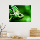 Poster Lizard vert citron (Cuisine)