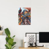 Poster Lizard Warrior (Bureau à domicile)