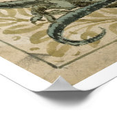 Poster Lizards, conception pour un carrelage (avec papier (Coin)