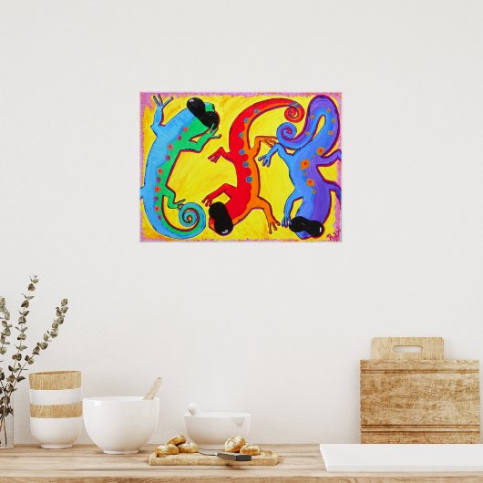 Poster Lizards imprimés (Cuisine)