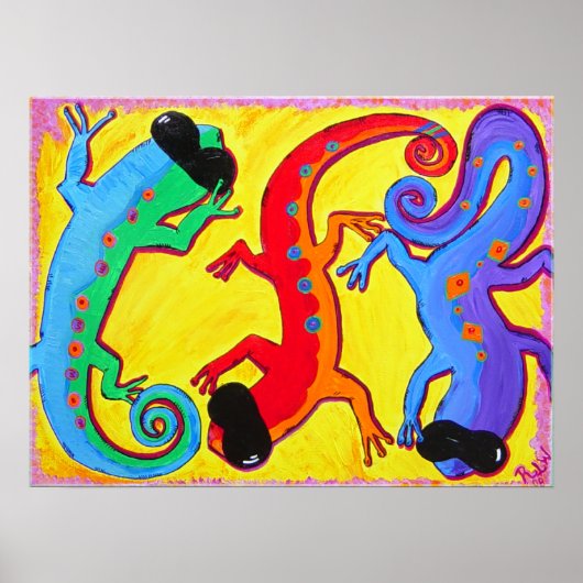 Poster Lizards imprimés (Devant)