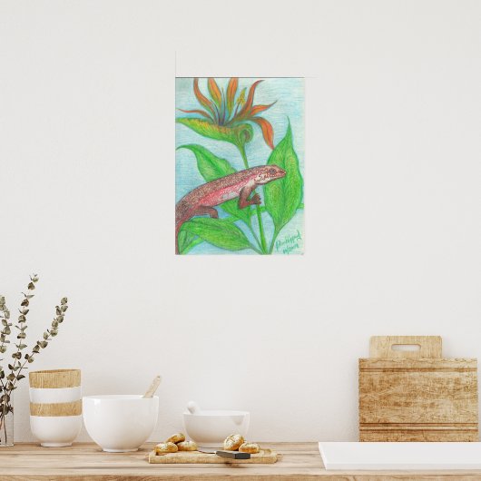 Poster "Lizzzard, lézzard, lézard" (Cuisine)