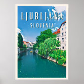 Poster Ljubljana, perle de la (Devant)