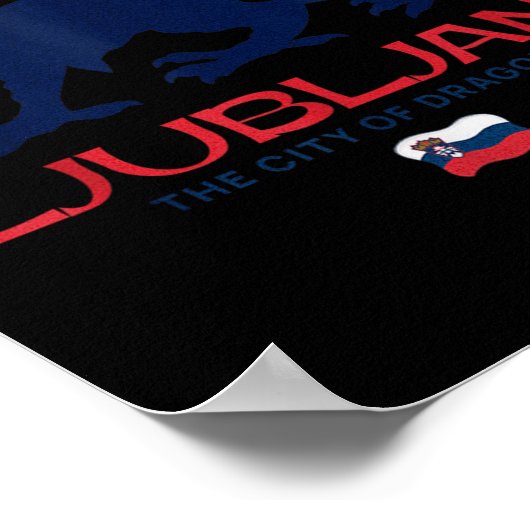 Poster Ljubljana Slovenia City Of Dragons Patriotic Drago (Coin)