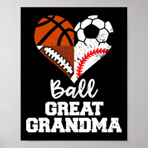 Poster Ll Arrière-mémé Football à piedll Vendre Croquisll