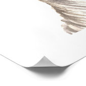 Poster Llama à l'aquarelle soufflant une bulle (Coin)