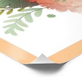 Poster Llama adorable avec fleurs pour enfants | (Coin)